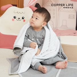 [Copper Life] Copper Fabric Baby Blanket, Knee Blanket _ Baby shower Gift, Anti-static, Non-irritating Antimicrobial _ Made in KOREA